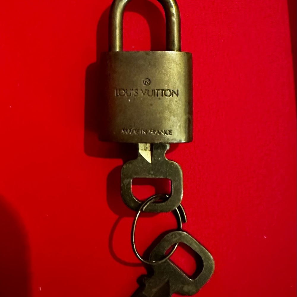 Louis Vuitton Gold Padlock with Keys